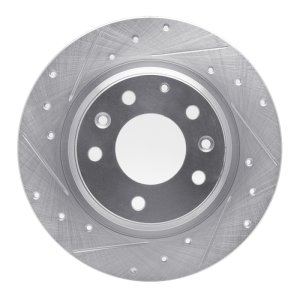 Ford Fusion Brake Rotor (1) - Rear Left - R1 Concepts - Drilled & Slotted - Silver - `98-`15 Ford Fusion Brake Rotor (1) - Rear Left - R1 Concepts - Drilled & Slotted - Silver - `98-`15